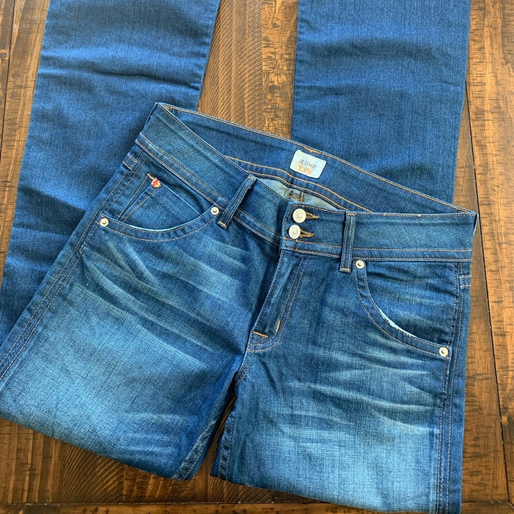 High rise double button front Hudson jeans